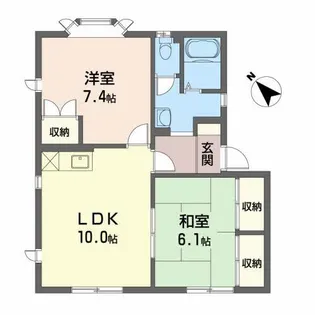 ラ・フォーレF【1階】の間取り