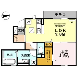 パルビレッジ【1階】の間取り