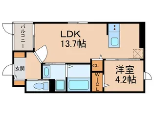 メルベーユ加島【1階】の間取り