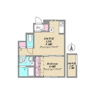 東京都足立区古千谷本町1【アパート】の間取り