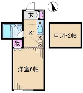 東京都北区岸町2【アパート】の間取り