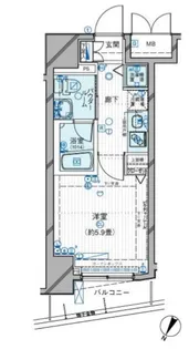メインステージ目黒II【8階】の間取り