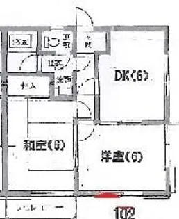 ハイツアキ【1階】の間取り