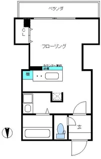 大橋ビル【4階】の間取り