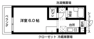 カレッジハイツ若林【1階】の間取り