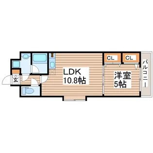 エスパース長町南【5階】の間取り