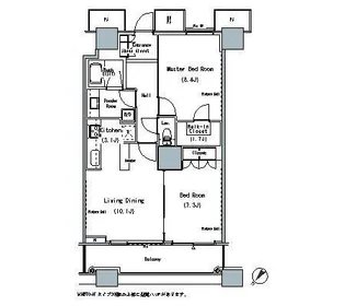 THE TOKYO TOWERS MIDTOWER【27階】の間取り