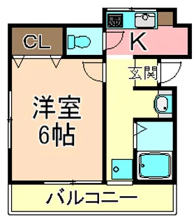 東京都足立区西新井本町4【アパート】の間取り