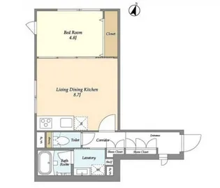 東京都渋谷区千駄ヶ谷2【マンション】の間取り