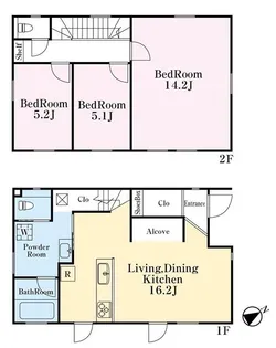 神奈川県横須賀市西浦賀5【一戸建】の間取り