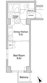 プラウドフラット南青山【3階】の間取り
