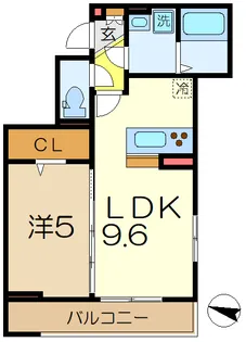 D-paina港南【3階】の間取り