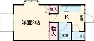 桜ハイツA棟【1階】の間取り