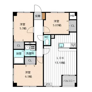 La.Sylphide【3階】の間取り