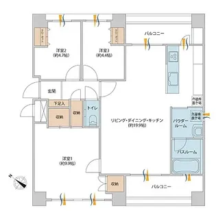 コニファーハウス【3階】の間取り