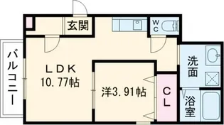 ソリティア総持寺【1階】の間取り