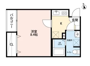 カハラ五輪【1階】の間取り