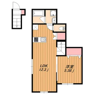 東京都中野区中央4【アパート】の間取り