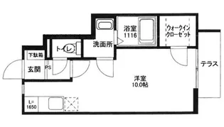 カーサアザレア【1階】の間取り