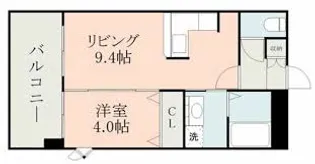 ニューガイアリルーム新大江 69【5階】の間取り