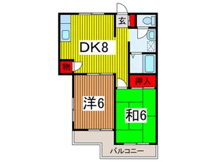 メゾン高砂【2階】の間取り