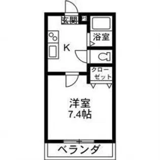 ドリーム上並榎【1階】の間取り