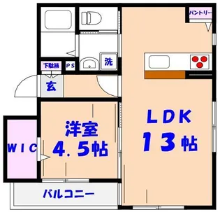 フィールド市川【3階】の間取り