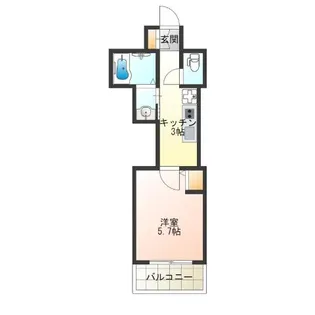 グランパシフィック玉出【4階】の間取り