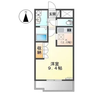 ベルクレスト.K【1階】の間取り