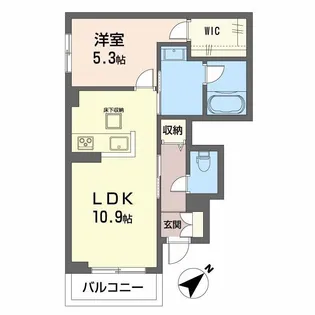 エクセル A棟【1階】の間取り