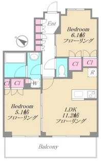 TENAS千歳船橋【2階】の間取り