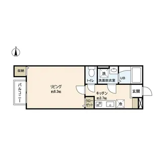 Azul長町II【3階】の間取り