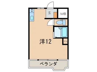キング・コーポラスII【1階】の間取り