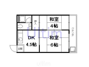 喜多源第2マンション【2階】の間取り