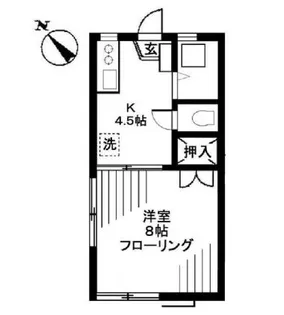パインハイツ【2階】の間取り