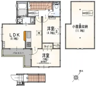 フローラ希望ヶ丘【2階】の間取り