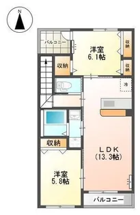 アクティブ【1階】の間取り