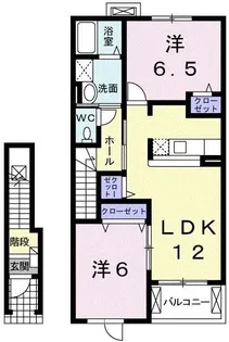 アルバス【2階】の間取り