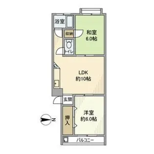 高松レジデンス【3階】の間取り