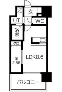 アルティザ仙台花京院【11階】の間取り