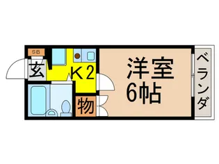 メゾン アン ソレイエ【1階】の間取り