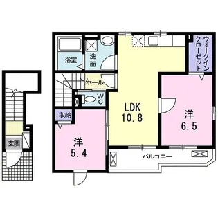 ハピネス【2階】の間取り