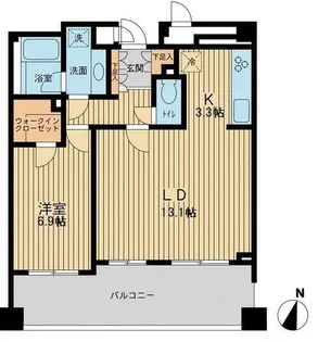 アーデン駒沢パークフロント【4階】の間取り