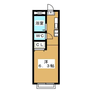 プロシードII【1階】の間取り