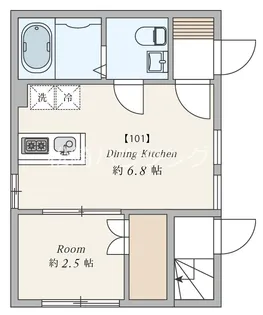 AW中野松が丘【1階】の間取り
