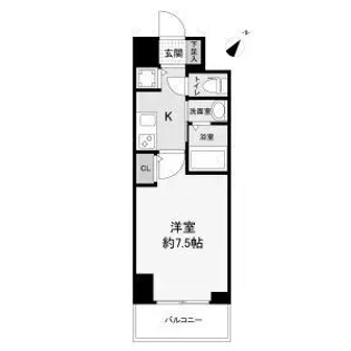 セレニテ神戸元町クレア【13階】の間取り