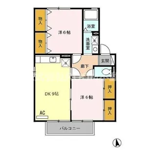 シャルマンコート【2階】の間取り