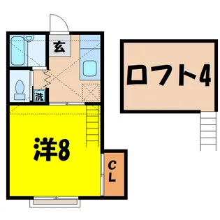 うらしまハイツ【2階】の間取り