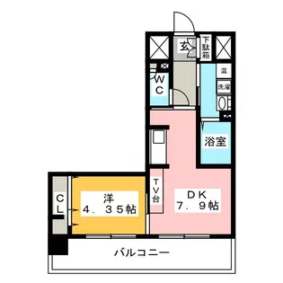 Passaggio Higashibetsuin【3階】の間取り