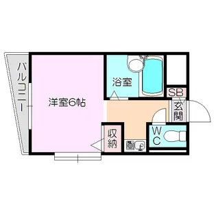 メゾンアンティーム【3階】の間取り